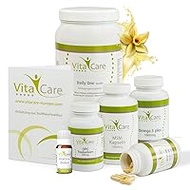 VitaCare 21-Day Vanilla Metabolism Treatment, 7-Piece Complete Package for HCG Diet with Protein Shake, MSM, Multivitamin, Omega 3 Plus, OPC &amp; Globules
