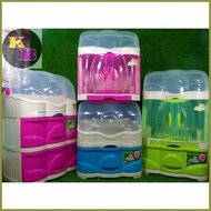 ◪ ▥ ✧ #8809 High Quality Floral Dish Drainer and Dish Cabinet with Drawer (Lagayan ng Plato,Baso)