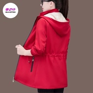 MERAH Cash on Delivery Available for Women's Fur Coat Jackets, Latest Women's casual Jackets - Red, 