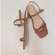 Azalea Victoria Flats in Tan - Flats Sandals