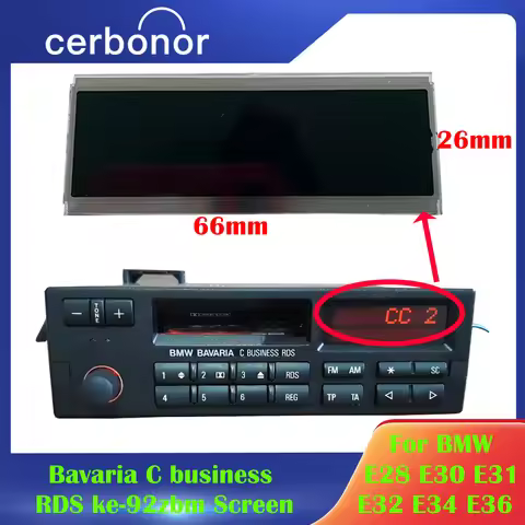 Car LCD Repair Display for BMW E28 E30 E31 E32 E34 E36 Bavaria C business RDS ke-92zbm screen