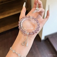 Wholesale Gourd Certificate Bracelet with Crystal Lavender Small Shore Design Bolivia Amethyst W5VS