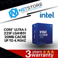 INTEL® CORE™ ULTRA 5 225F LGA1851 UP TO 4.9GHZ 10C / 10T 20MB CACHE DESKTOP PROCESSOR - BX80768225F