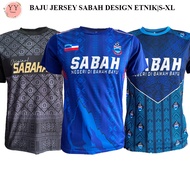 Unisex Baju Jersey Batik SABAHAN Jersey Traditional Etnik Sabah|S-XL