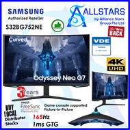 (ALLSTARS : We are Back PROMO) Samsung S32BG752NE 32 inch Odyssey Neo G7 UHD Gaming Quantum Mini-LED