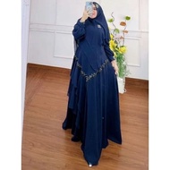 (Tokolakasa) Baju Muslim Gamis Maryam Syari Bonus