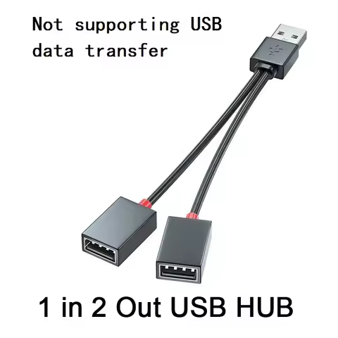 Car 1 in 2 Out USB HUB 1 in 3 USB Multi-functional Adapter USB Extended Hub USB Splitter Charging Ca