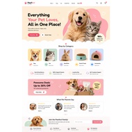 Modern Pet Shop Website Template | HTML CSS Bootstrap eCommerce Design