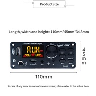 40Wx2 Bluetooth 5.0 MP3/USB/TF/LINE Decoder Board 12V 6.35mm Mic USB TF FM Car Audio Music Player Sp