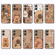 Vivo Y03 Y30T Y18 Y18S Y18E T3 Z9 lite Y37M capybara Soft black TPU color phone case