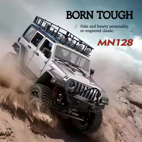 MN128 1/12 New Rc Remote Control Car 2.4g 4wd Full Scale Mnrc Rtr Led Light Rock Crawler Climbing Tr