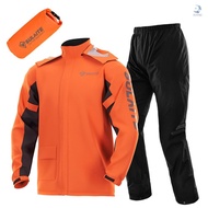 SULAITE Motorcycle Rain Gear Suit Lightweight Riding Raincoat Set Waterproof Breathable Jacket &amp; Pants with Shoe Cover for Men Women