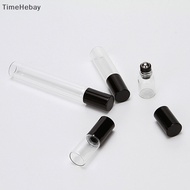 TimeHebay 1ml 2ml 3ml 5ml 10ml Amber Thin Glass Roll On Bottle Empty Refillable Bottle Sample Test   Vials With Roller EN