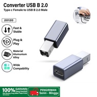 USB C Printer Adapter Type C Female To USB 2.0 B Male Fax Machine Scanner