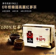 預訂12月中【韓國製造 超熱銷6年根韓國高麗紅蔘茶 (1盒100包)】