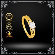 GOLD MAKERS Cincin Emas 916 Batu Zirconia/ 916 Gold Ring Zirconia Stone