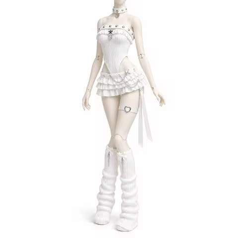 Azone/OB22 Special Six Bjd Baby Clothes White Hot Girl Halter Skirt Suit Mixed Angel Rice Sweet 4 El