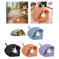 SE Leaf Soft Cave Pet Bed Puppies Cats Litter Warm Sleep Bag Pet Cave Nests