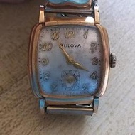 BULOVA  男裝包金古董手錶/1950-1959年代瑞士製造/機械上鍊錶