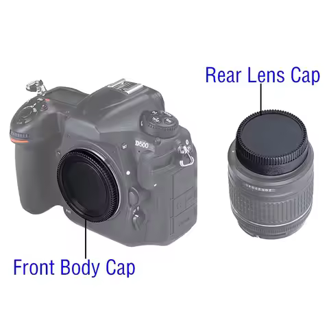 Camera Body Cap & Rear Lens Cap Set for Canon EF Mount Canon RF Mount Sony E Mount Sony A Mount Niko