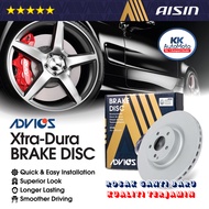 Perodua Myvi Old 2005 - 2010 D73A Premium Advics Aisin 1 Pair Front Brake Disc Rotor Sepasang Piring