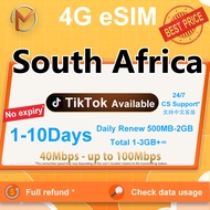 South Africa eSIM 1-10 Days Total & Daily 4G Unimited Data eSIM South Africa SIM Card eSIM send in 1