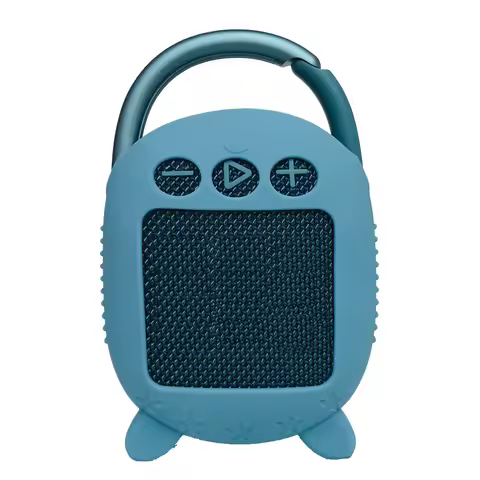 Protective Silicone Cover Case Carrying Case with Stand For JBL Clip 4 Clip4 Bluetooth Speaker (only