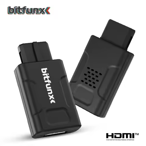 Bitfunx Mini 720P 1080P HDMI™ Adapter 16:9/4:3 Auto S-Video Composite For N64 SNES SFC NGC Game Cons