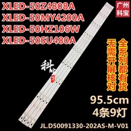 Suitable for Sharp XLED-50Z4808A 50MY4200A 50HZ106W 50SU480A Light Bar 9 Lights 6v