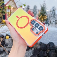 For Samsung S26 S25 Plus S24 Ultra S25 FE A17 A37 A57 A16 A26 A36 A57 5G Chameleon Colorful Magnetic