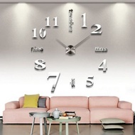 Soledi® Modern DIY Large Number Wall Clock 3d Mirror Surface Wall Sticker Clock Home Office Room Art