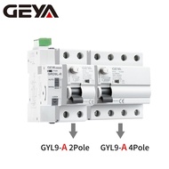 GEYA GRD9L-R A Type ELCB RCCB Auto Recloser 2/4P AC230V DC12/24/48V 63A Self-Reclosing Device