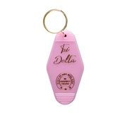 Sorority Shop Delta Delta Delta Vintage Motel Keychain