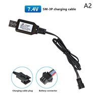 7.4V (3.7V X2) Charger SM-2P/3P SM-4P Reverse XH-3P/4P Li-ion Battery Electric RC Toys Car Boat USB 