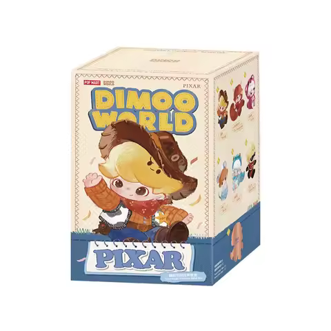 POP MART Disney DIMOO WORLD x PIXAR Blind Box Vinyl Plush Pendant Cute Cartoon Wall Christmas Holida