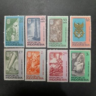 Koleksi Prangko kuno Indonesia lawas  8 Pcs Hari Bahari 1966 UN USED