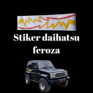 Feroza body list sticker, daihatsu Feroza sticker