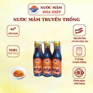 Hoa Hiep premium fish sauce 40 protein small bottle 50ml/Lot of 06 bottles - Delicious traditional a