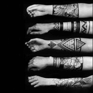 HBESTY 9pcs Arm Ring Tattoo Appliques Waterproof Temporary Tattoo on Arm