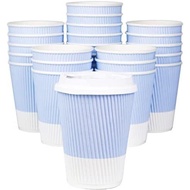 Glowcoast Disposable Coffee Cups With Lids - (80 Set) 12 Oz Paper To Go Coffee Cups With Resealable 