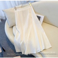 Horse Face Skirt Chinese Style Chinese Style Jacquard Women's Temperament Long Skirt Pink french sty