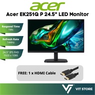 ACER EK251Q P / EK251QP / EK251Q G / EK251QG 24.5" MONITOR ( IPS FHD / 1MS / 120Hz / 144Hz / VGA + H