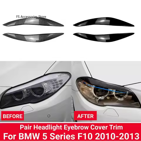 Car Headlight Eyebrow Eyelid Lamp Light Eyebrows For BMW 5 Series F10 F11 F18 535i 525i 520i 530i 20