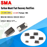 50pcs/lot Fast Recovery Rectifiers diodes RS1G, RS1M, ES1J, ES1D, US1J, GS1G, US1M, US2G, with quali