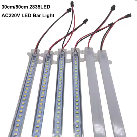 5pcs 10pcs LED Bar Light AC220V High Brightness 8W 50cm 30cm 72LEDs 2835 LED Rigid Strip Energy Savi