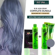 ✜❀┋ASH GRAY COMPLETE BUNDLE! Bremod Hair Color &amp; Hair Bleaching Set