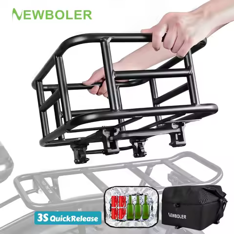 Rear Bike Basket Bicycle Cargo Rack Bag Quick ReleaseFron E-Bike Basket Bike Baskets Rear Rack for O