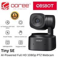 OBSBOT TINY SE AI-POWERED FULL HD 1080P PTZ WEBCAM WITH AI TRACKING WITH AUTO ZOOM, 1/2.8" CMOS, VAR