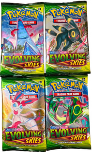 Pokemon TCG  Evolving Skies Fusion Strike Booster Pack English Version Collectible Game Cards Myster
