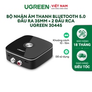 Bộ nhận âm thanh Bluetooth đầu ra 35mm + 2 đầu RCA UGREEN 30445 | Bluetooth 5.0 | Cổng 3.5mm và cổng